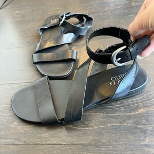 Franco Sarto Black Strappy Sandals